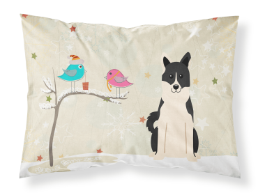 Russo-European Laika Spitz Christmas Presents between Friends Standard Pillowcase