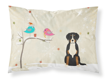 Greater Swiss Mountain Dog Christmas Presents between Friends Standard Pillowcase