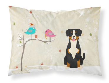 Entlebucher Christmas Presents between Friends Standard Pillowcase