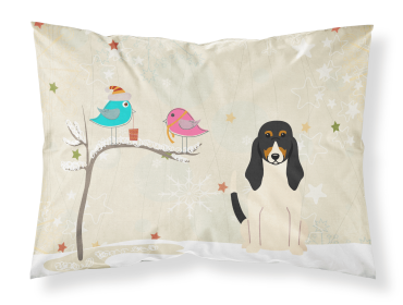 Swiss Hound Christmas Presents between Friends Standard Pillowcase