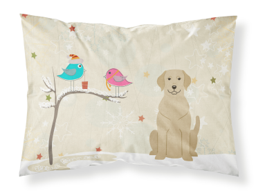 Labrador Retriever - Yellow - Christmas Presents between Friends Standard Pillowcase