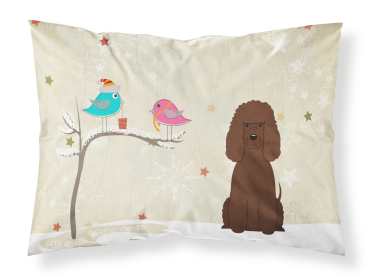 Irish Water Spaniel Christmas Presents between Friends Standard Pillowcase