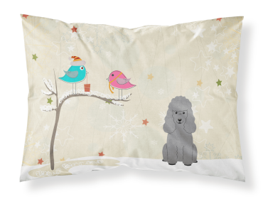 Poodle - Silver - Christmas Presents between Friends Standard Pillowcase