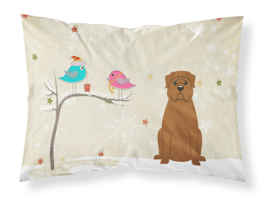 Dogue de Bourdeaux Christmas Presents between Friends Standard Pillowcase