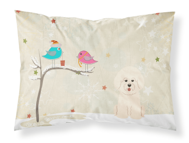 Bichon Frise Christmas Presents between Friends Standard Pillowcase