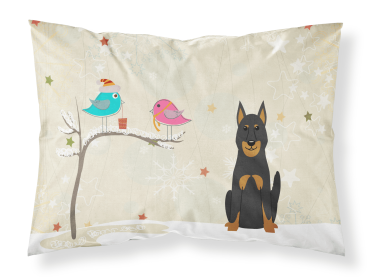 Beauce Shepherd Dog Christmas Presents between Friends Standard Pillowcase