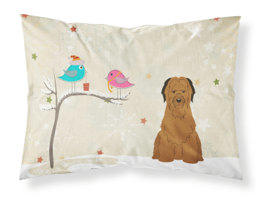 Briard - Brown - Christmas Presents between Friends Standard Pillowcase