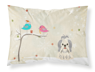 Shih Tzu - Silver and White - Christmas Presents between Friends Standard Pillowcase
