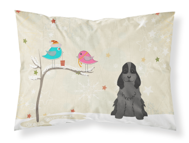 Cocker Spaniel - Black - Christmas Presents between Friends Standard Pillowcase