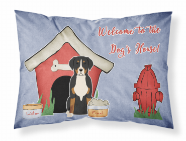 Greater Swiss Mountain Dog Doghouse Collection Standard Pillowcase