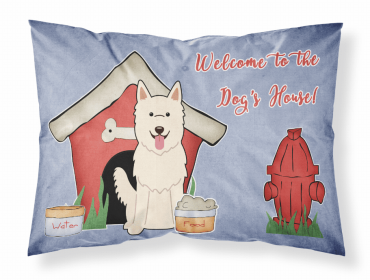 German Shepherd - White - Doghouse Collection Standard Pillowcase