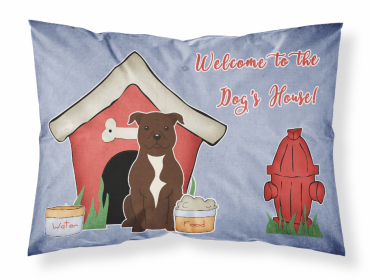 Staffordshire Bull Terrier - Chocolate - Doghouse Collection Standard Pillowcase