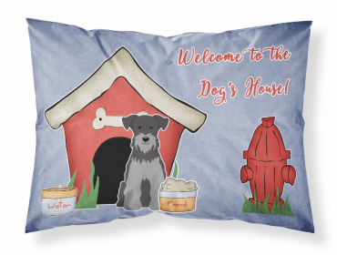 Miniature Schnauzer - Black and Silver - Doghouse Collection Standard Pillowcase