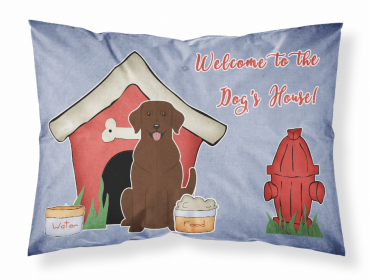 Labrador Retriever - Chocolate - Doghouse Collection Standard Pillowcase