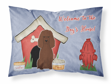 Irish Water Spaniel Doghouse Collection Standard Pillowcase