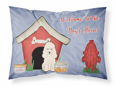 Poodle - White - Doghouse Collection Standard Pillowcase