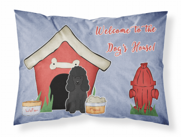 Poodle - Black - Doghouse Collection Standard Pillowcase