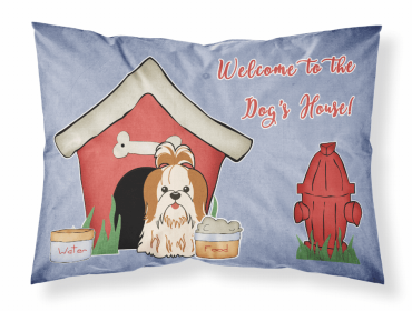 Shih Tzu - Red and White - Doghouse Collection Standard Pillowcase