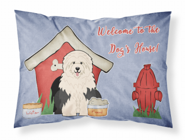 Old English Sheepdog Doghouse Collection Standard Pillowcase