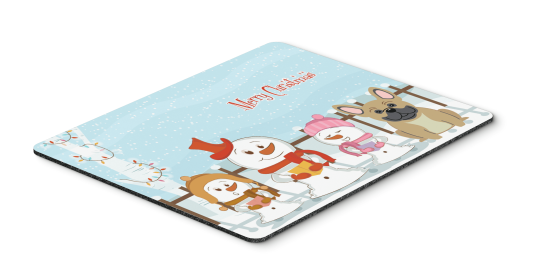 French Bulldog - Cream - Merry Christmas Carolers Mouse Pad