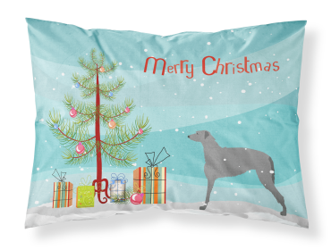Scottish Deerhound Merry Christmas Tree Standard Pillowcase