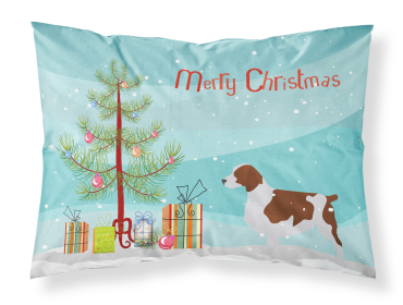 Welsh Springer Spaniel Merry Christmas Tree Standard Pillowcase
