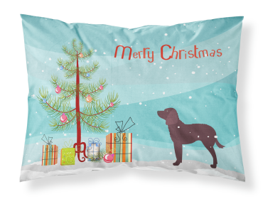 Irish Water Spaniel Merry Christmas Tree Standard Pillowcase