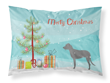 Irish Wolfhound Merry Christmas Tree Standard Pillowcase