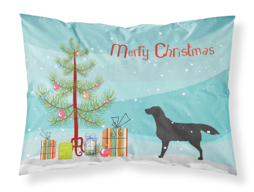 Labrador Retriever - Black - Merry Christmas Tree Standard Pillowcase