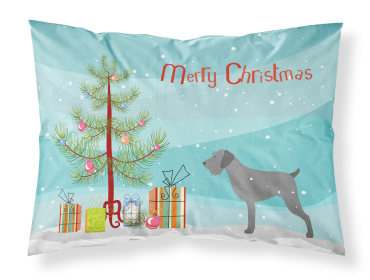 German Wirehaired Pointer Merry Christmas Tree Standard Pillowcase