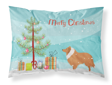Collie Merry Christmas Tree Standard Pillowcase