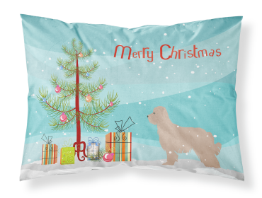 Pyrenean Shepherd Merry Christmas Tree Standard Pillowcase