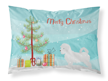Maltese Merry Christmas Tree Standard Pillowcase