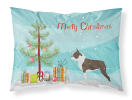 Boston Terrier Merry Christmas Tree Standard Pillowcase