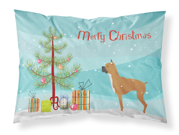 Boxer Merry Christmas Tree Standard Pillowcase