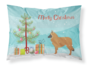 Belgian Sheepdog Merry Christmas Tree Standard Pillowcase
