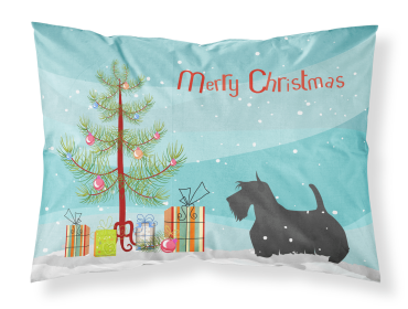 Scottish Terrier Merry Christmas Tree Standard Pillowcase