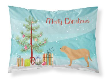 Dogue de Bordeaux Merry Christmas Tree Standard Pillowcase