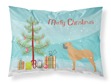 Bullmastiff Merry Christmas Tree Standard Pillowcase