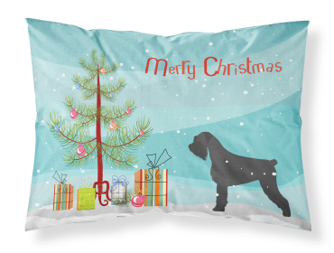 Schnauzer Merry Christmas Tree Standard Pillowcase