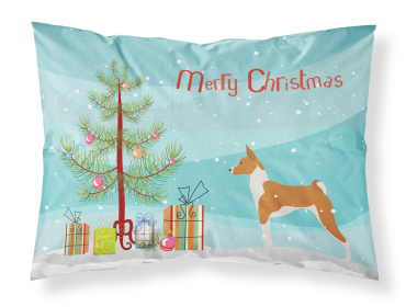 Basenji Merry Christmas Tree Standard Pillowcase