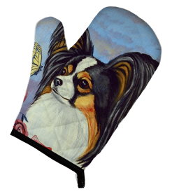 Papillon Artwork Oven Mitt