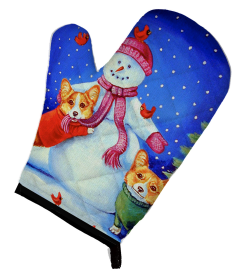 Corgi Artwork Oven Mitt