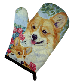 Corgi 3 Artwork Oven Mitt
