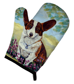 Corgi 4 Artwork Oven Mitt