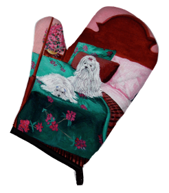 Maltese 2 Artwork Oven Mitt