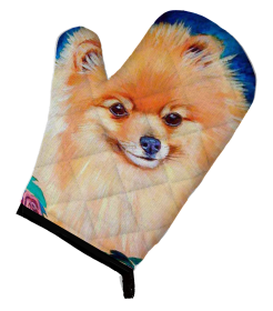 Pomeranian 1 Artwork Oven Mitt