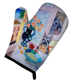 Schnauzer Artwork Oven Mitt