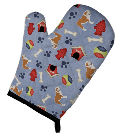 English Bulldog Style #1 Doghouse Collection Oven Mitt