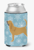 Bloodhound Snowflake Design Can Hugger